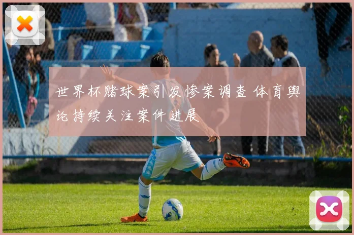 世界杯赌球案引发惨案调查 体育舆论持续关注案件进展
